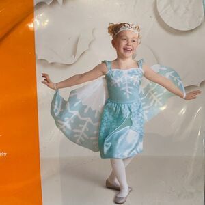 Kids Snow Fairy Halloween Costume Size L NEW